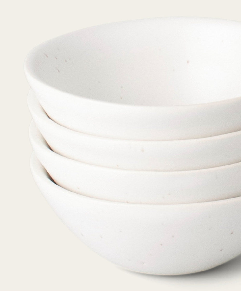 Little Bowls by Fable Home, shown in Speckled White.