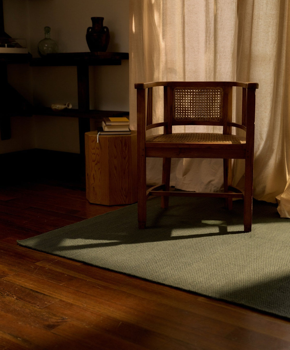 Wool Rug by Fable Home, shown in Forest Green.