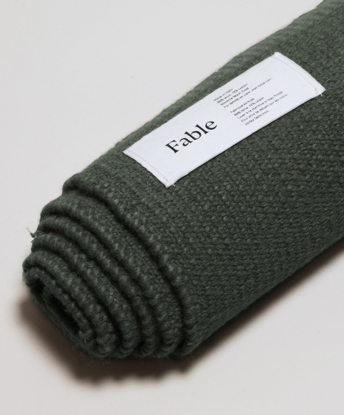 Wool Rug by Fable Home, shown in Forest Green.