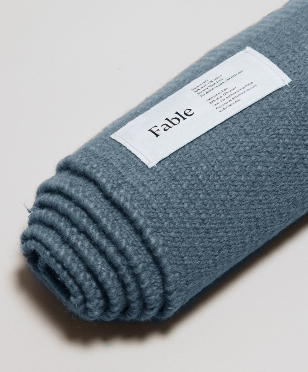 Wool Rug by Fable Home, shown in Seaside Blue.