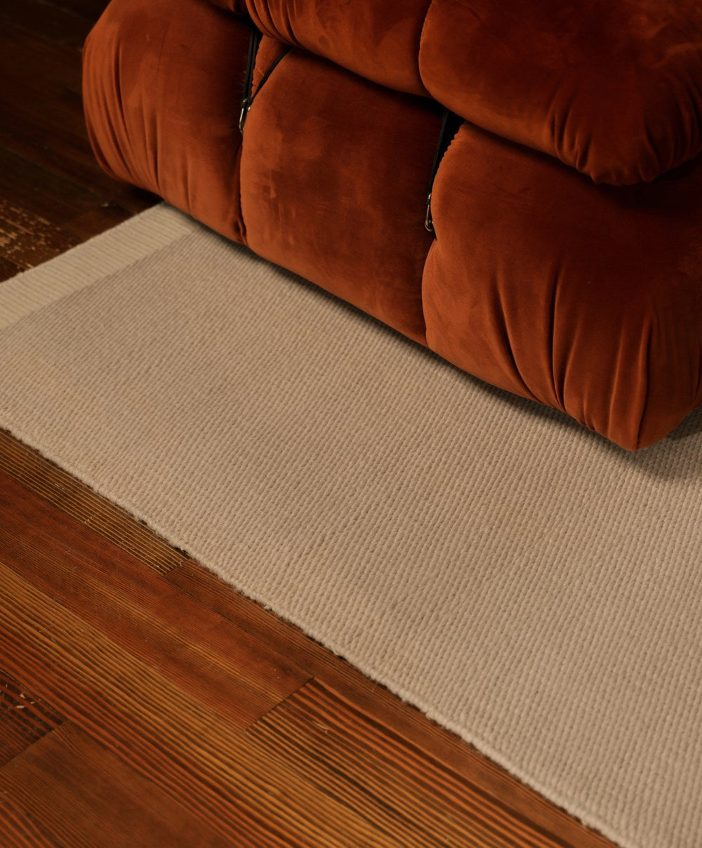 Wool Rug by Fable Home, shown in Dune Gray.