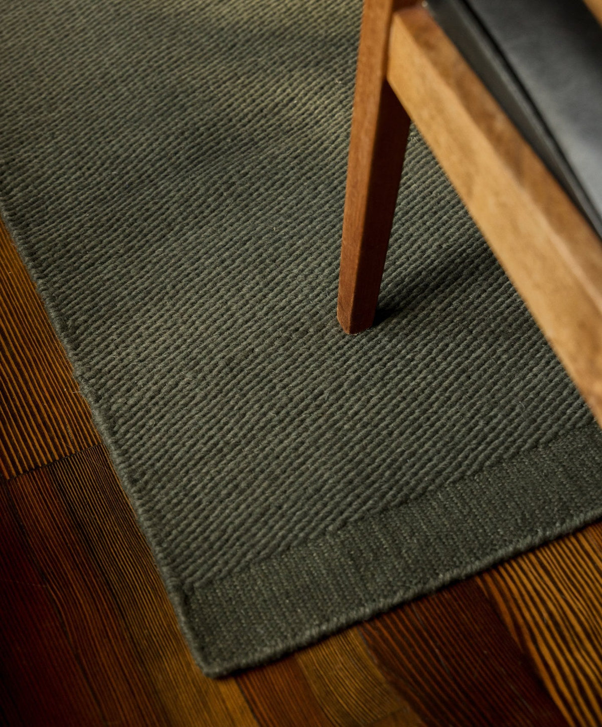 Wool Rug by Fable Home, shown in Forest Green.