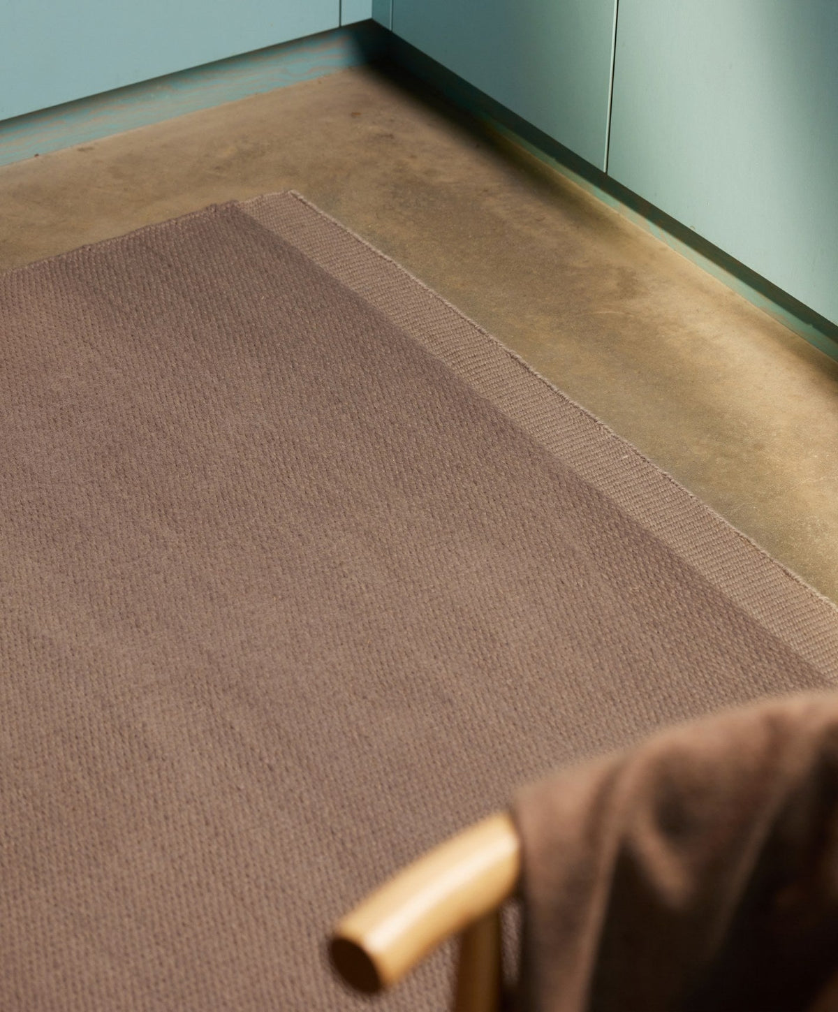Wool Rug by Fable Home, shown in Slate Gray.