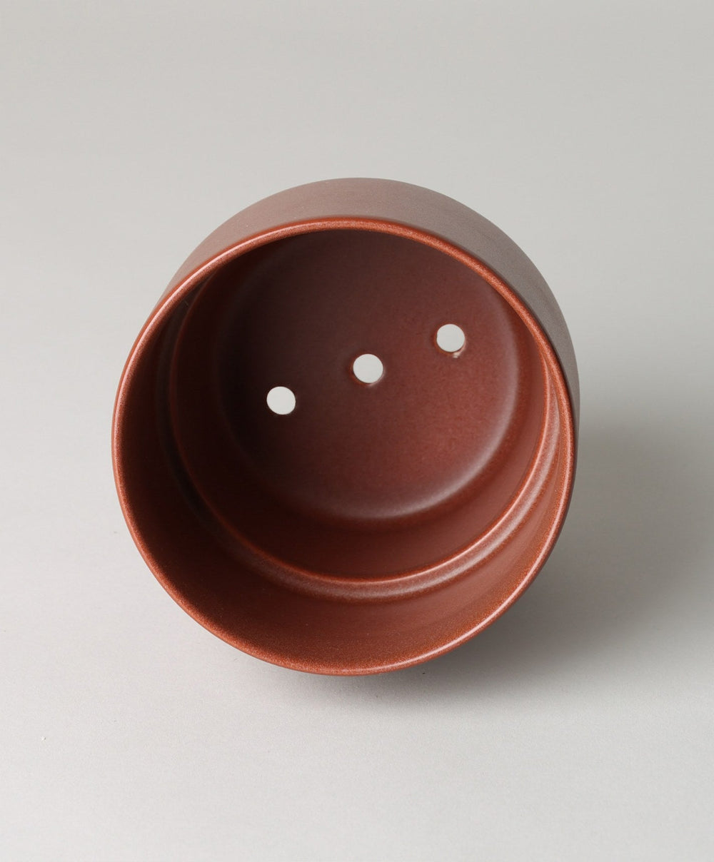 Large Planter by Fable Home, shown in Burnt Sienna.