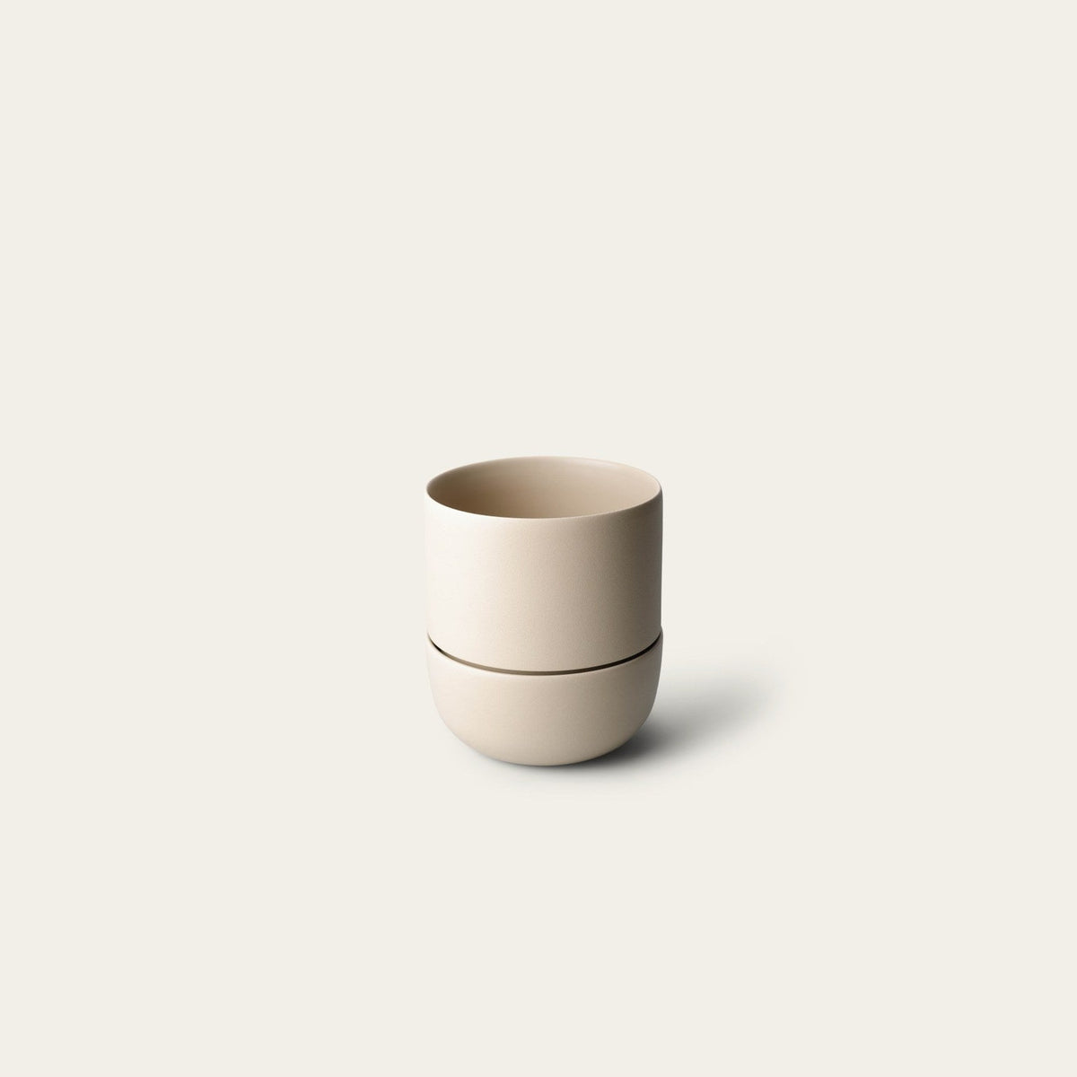 Large Planter by Fable Home, shown in Coastal Cream.