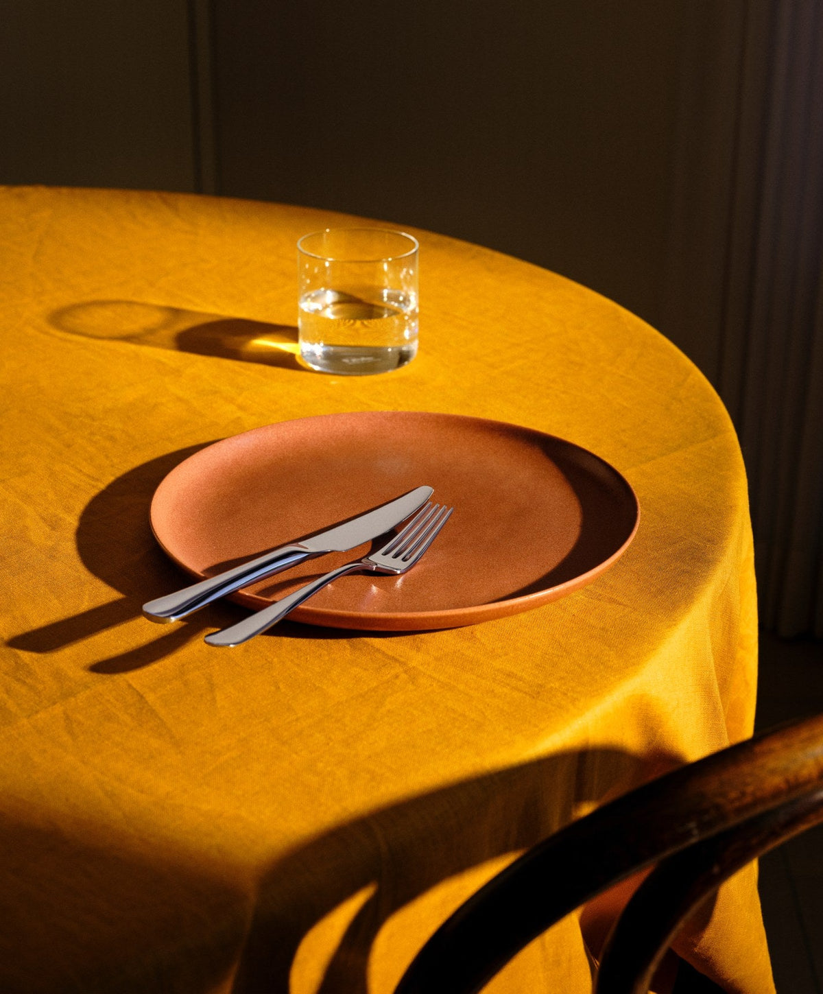 Lunch Plates by Fable Home, shown in Canyon Clay.