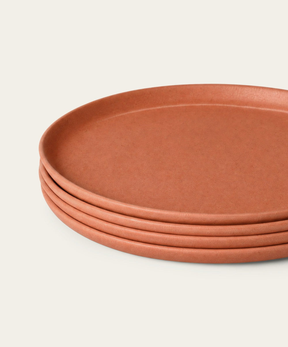 Lunch Plates by Fable Home, shown in Canyon Clay.