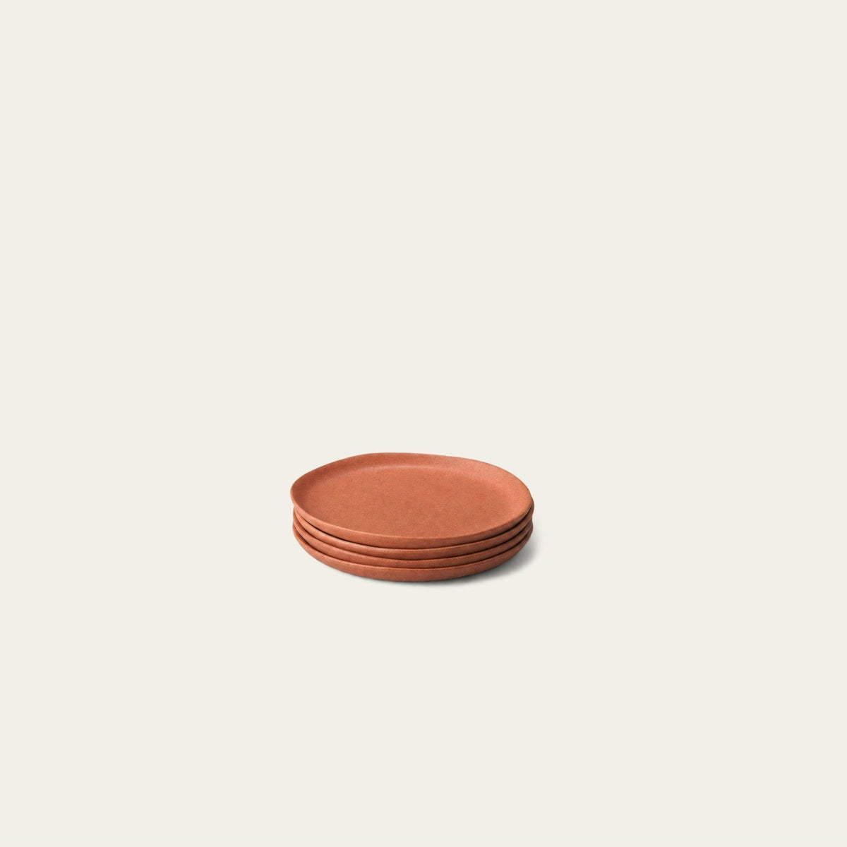 Dessert Plates by Fable Home, shown in Canyon Clay.