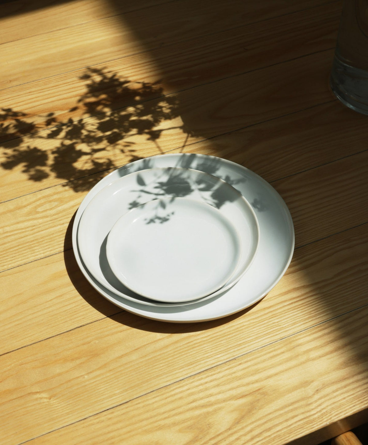 Dessert Plates by Fable Home, shown in Pearl White.