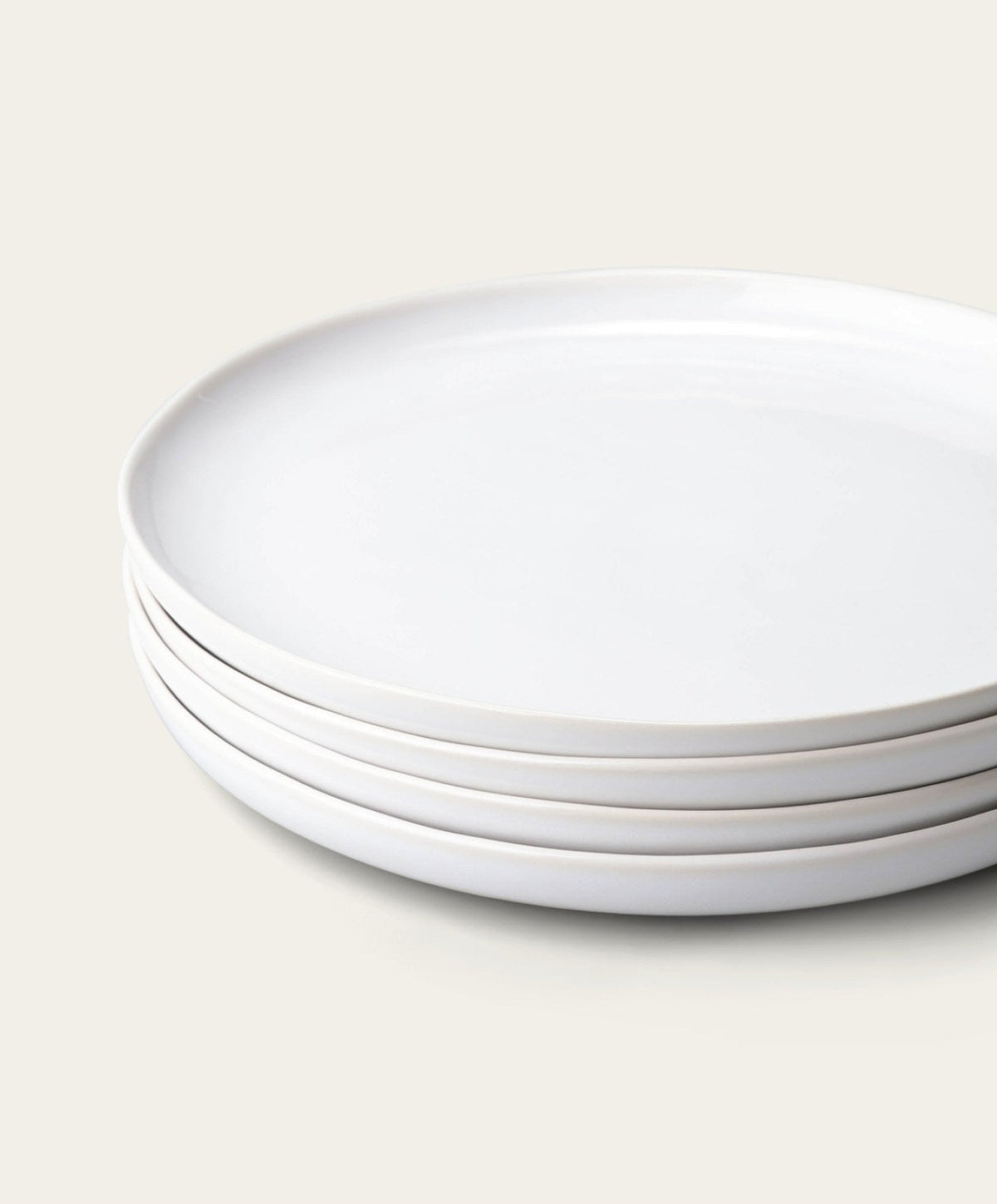 Dessert Plates by Fable Home, shown in Pearl White.
