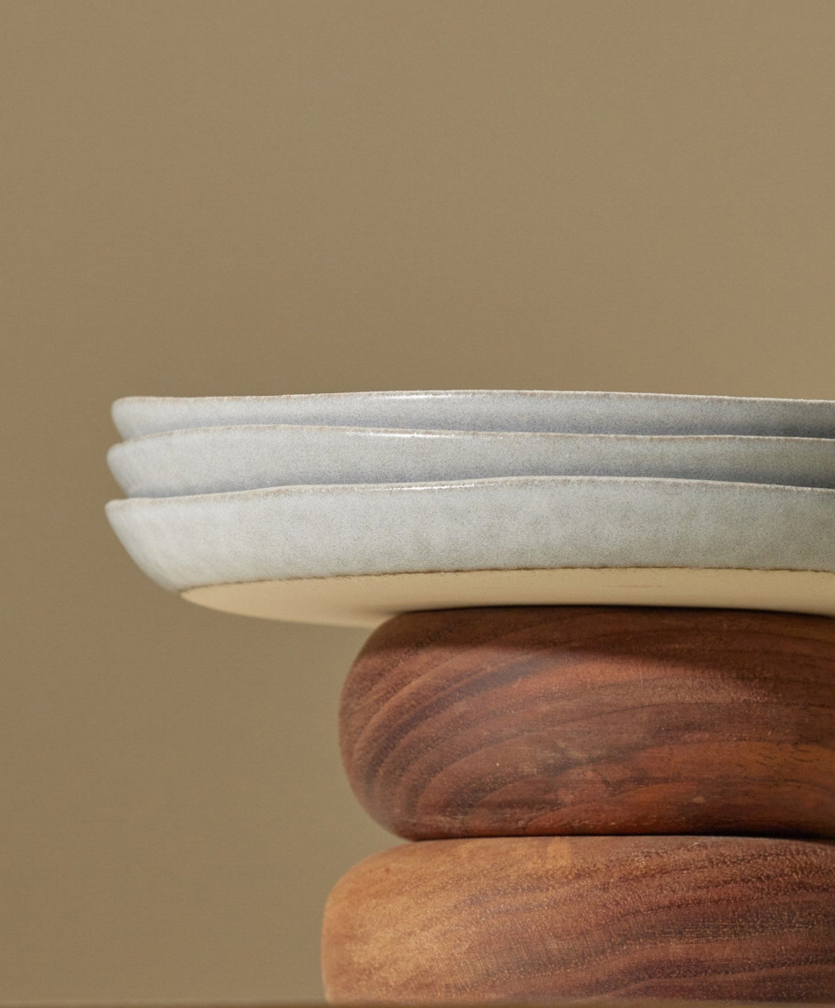 Dessert Plates by Fable Home, shown in Stone Blue.