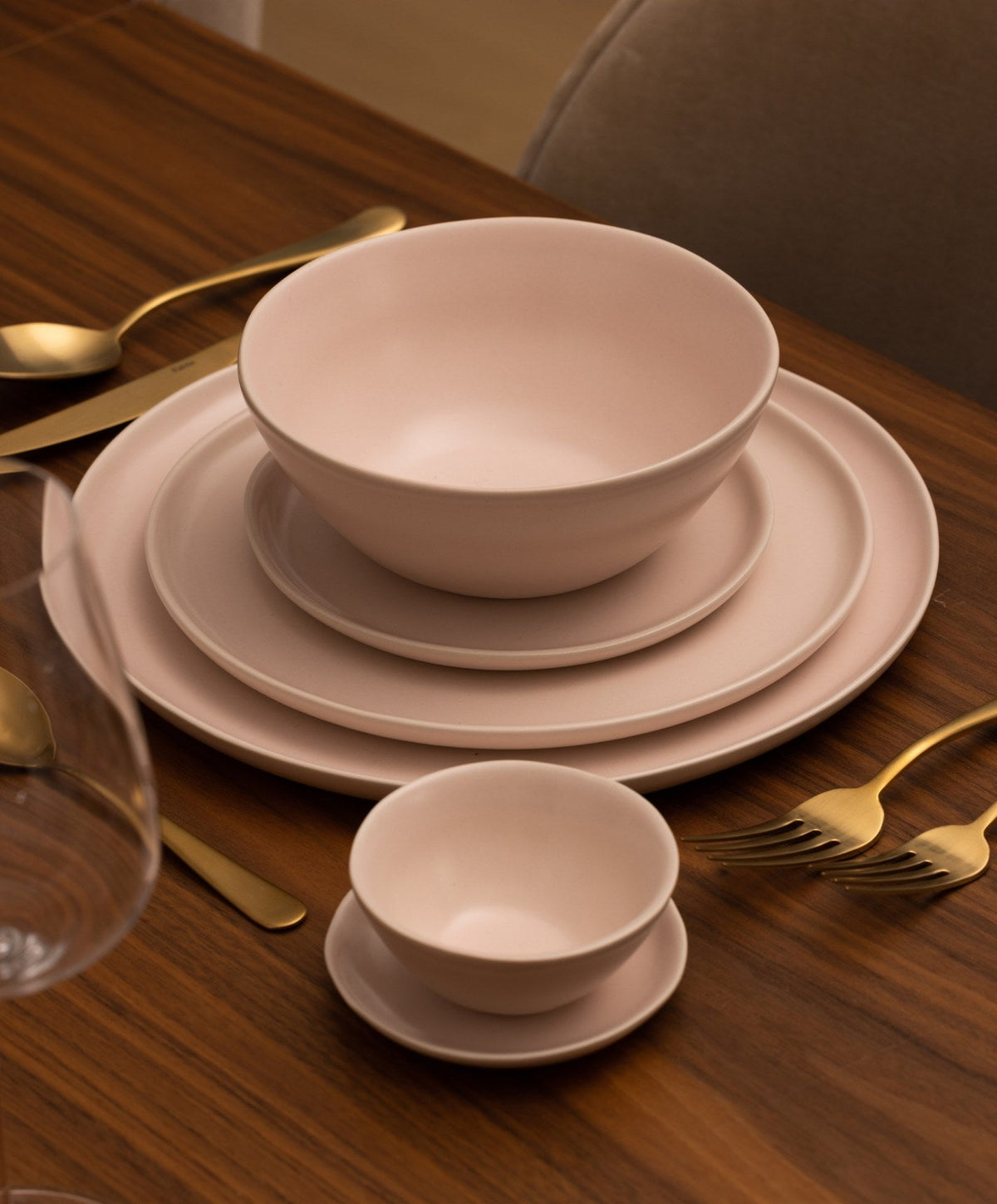 Dessert Plates by Fable Home, shown in Blush Pink.