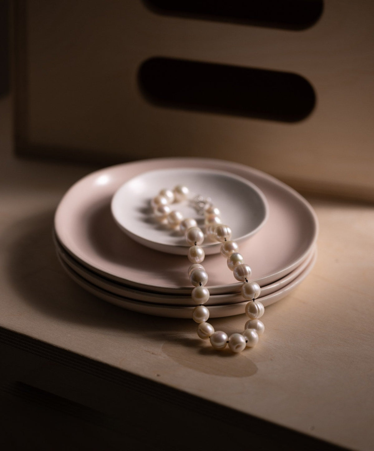 Dessert Plates by Fable Home, shown in Blush Pink.