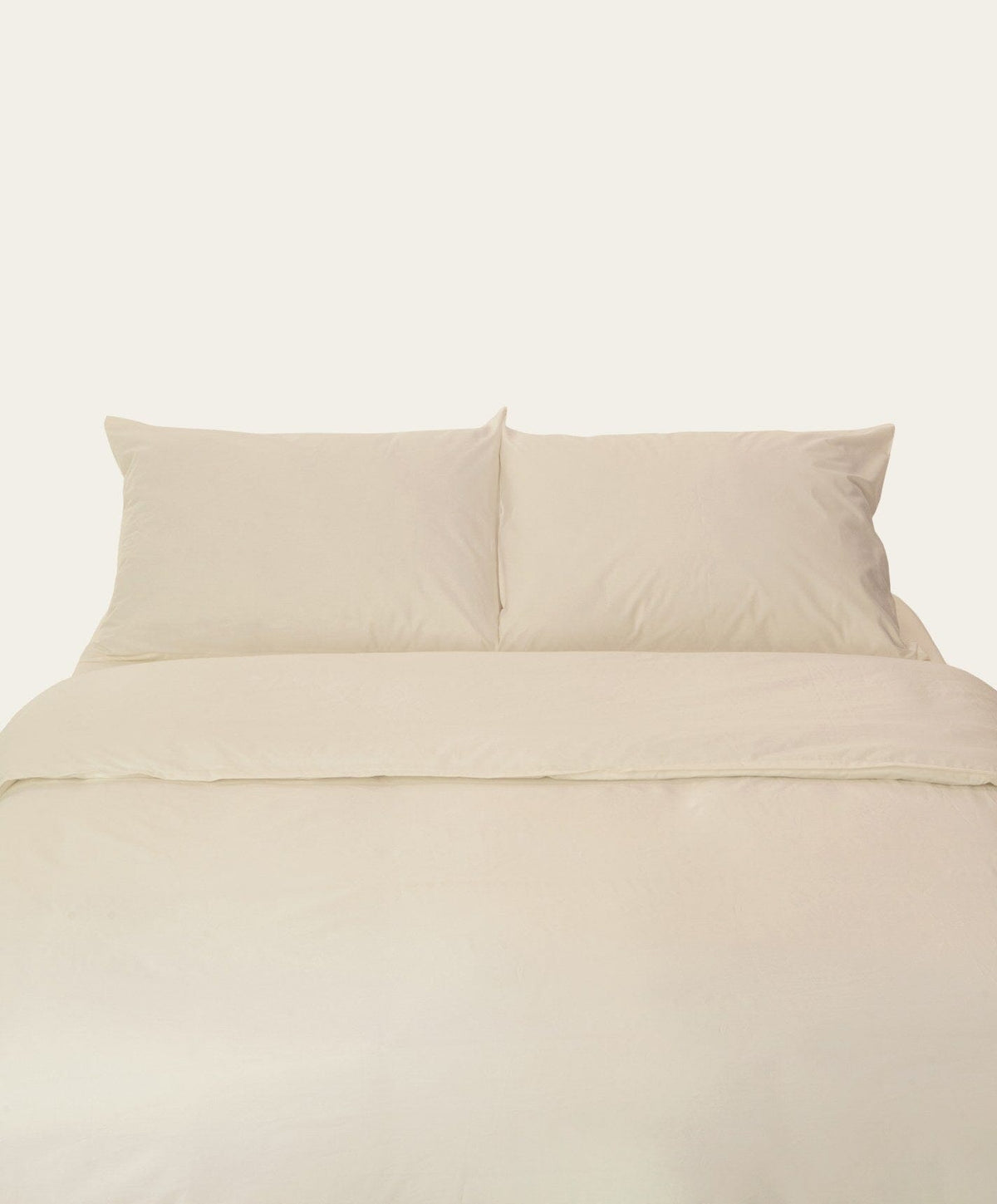 Percale Complete Bed Set by Fable Home, shown in Birch Sand.