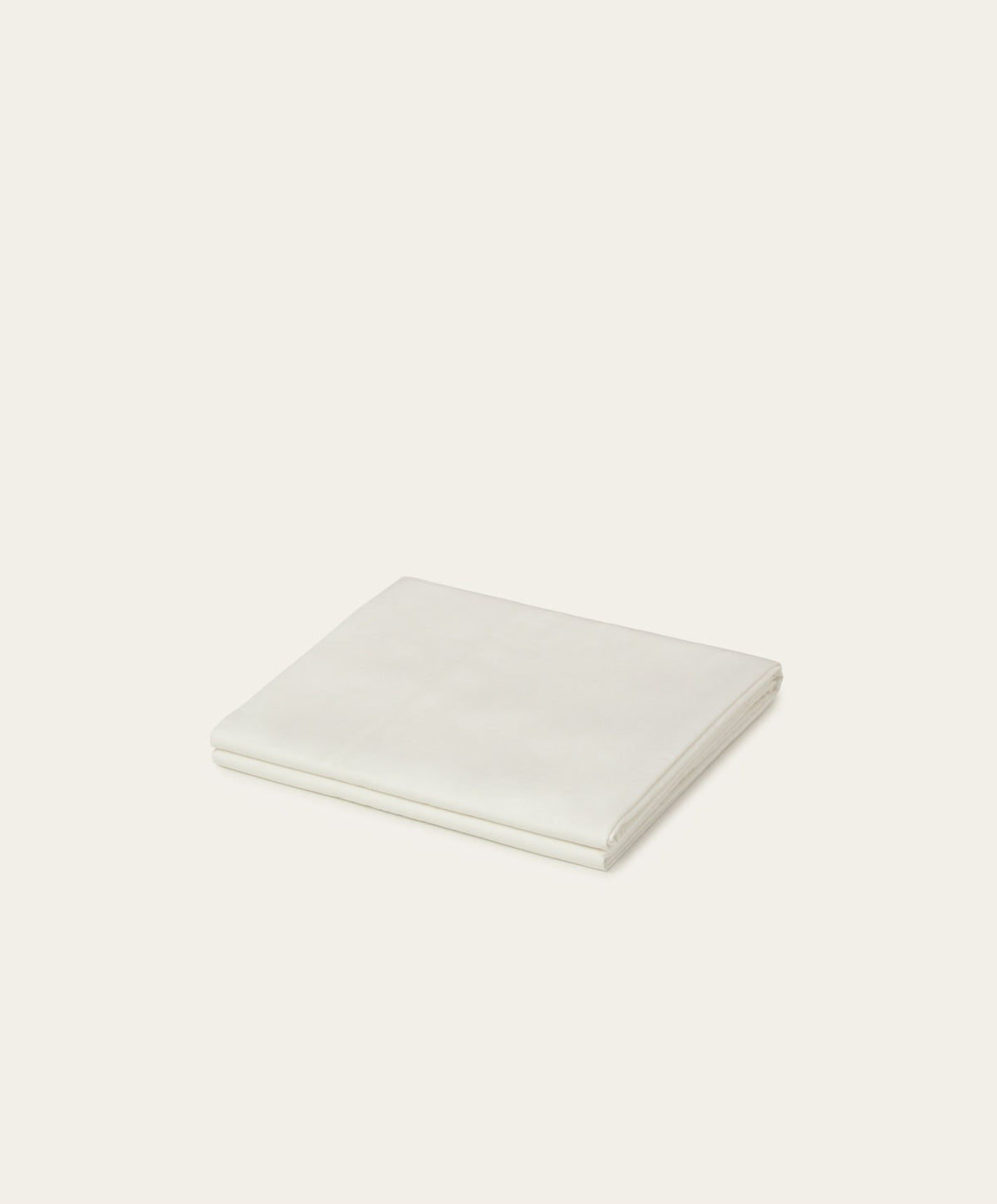 Percale Flat Sheet by Fable Home, shown in Shell White.