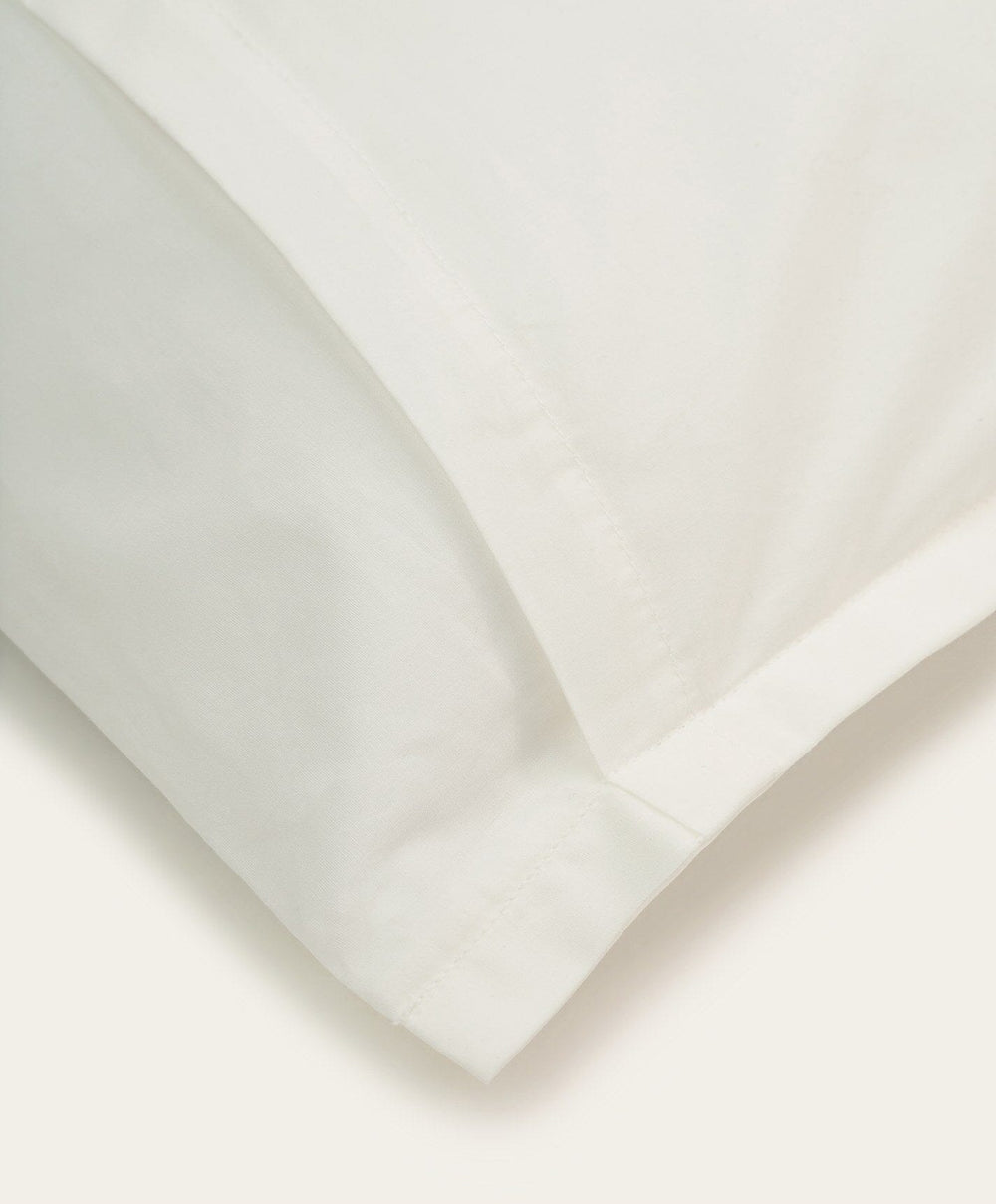 Percale Pillowcase Pair by Fable Home, shown in Shell White.