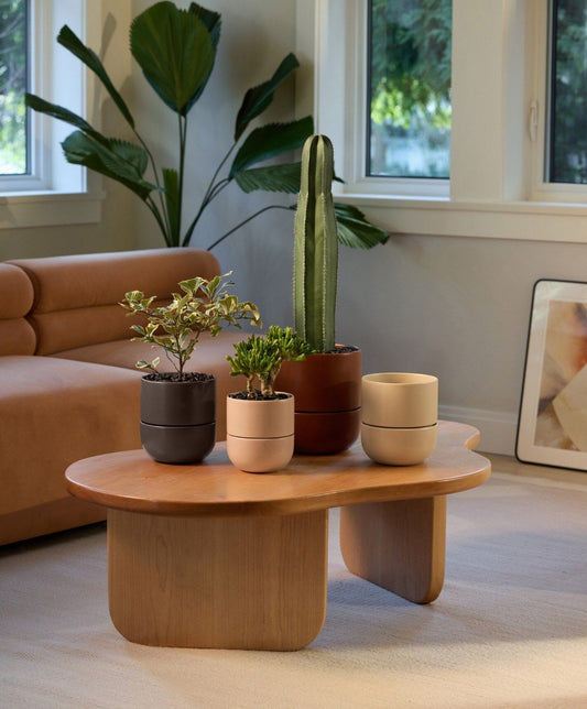 Planter Set by Fable Home, shown in Coastal Cream. – #coastalcream