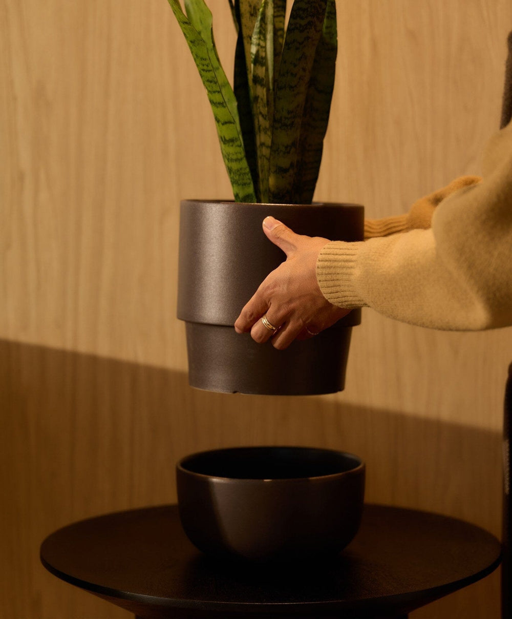Planter Set by Fable Home, shown in Granite Gray.