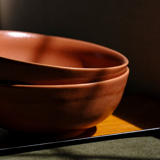 Ramen Set by Fable Home, featured in a canyonclay/dovegray finish. – #canyonclay/dovegray