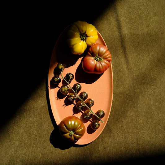 Serving Ceramics Set by Fable Home, featured in a canyonclay finish. – #canyonclay