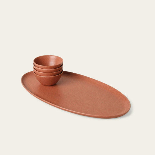 Serving Platter Set by Fable Home, featured in a canyonclay finish. – #canyonclay