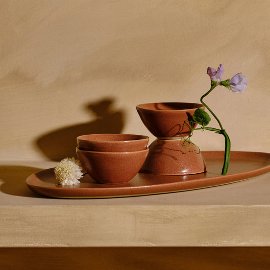 Serving Platter Set by Fable Home, featured in a canyonclay finish. – #canyonclay
