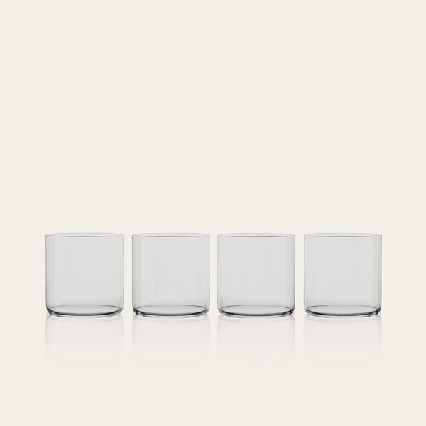 Short glasses pro glassware by Fable Home, featured in a smokegray color finish. – #smokegray