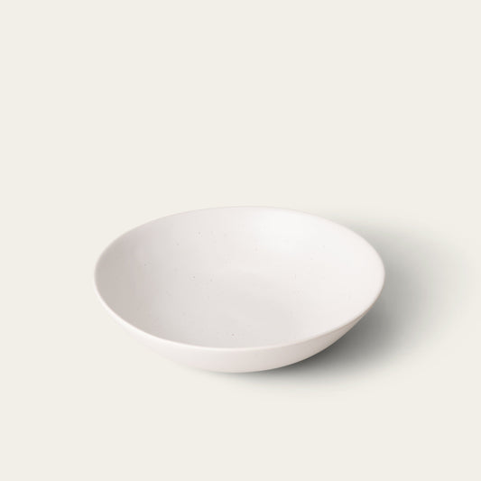 Single Pasta Bowl Dinnerware Admin Speckled White 