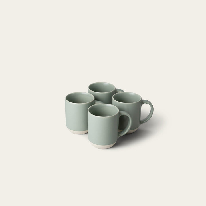 Small mugs drinkware by Fable Home, shown in a speckledwhite finish. – #speckledwhite
