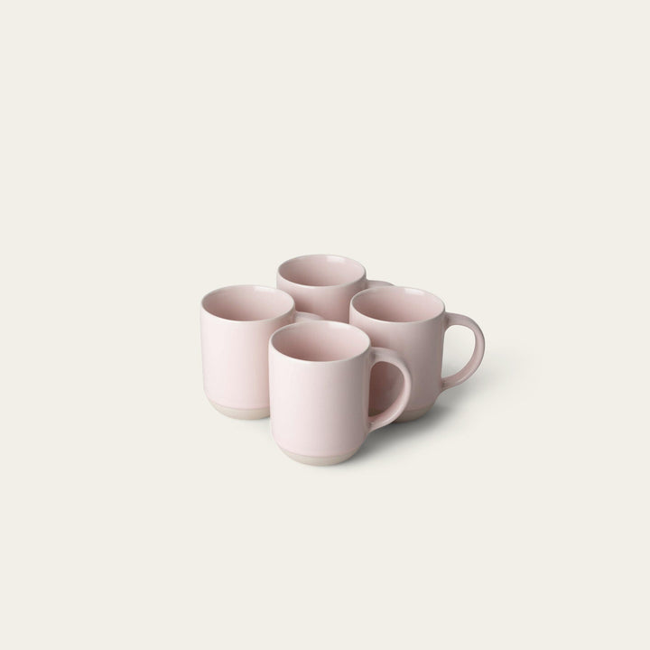 Small mugs drinkware by Fable Home, shown in a speckledwhite finish. – #speckledwhite