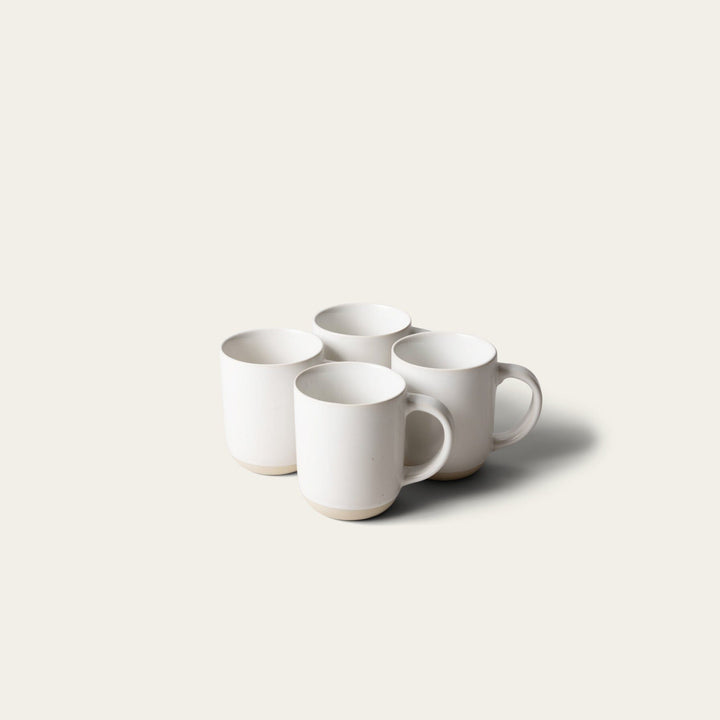 Small mugs drinkware by Fable Home, shown in a speckledwhite finish. – #speckledwhite