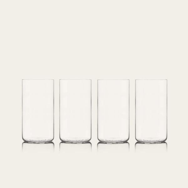 Tall glasses pro glassware by Fable Home, shown in a clear finish. – #clear