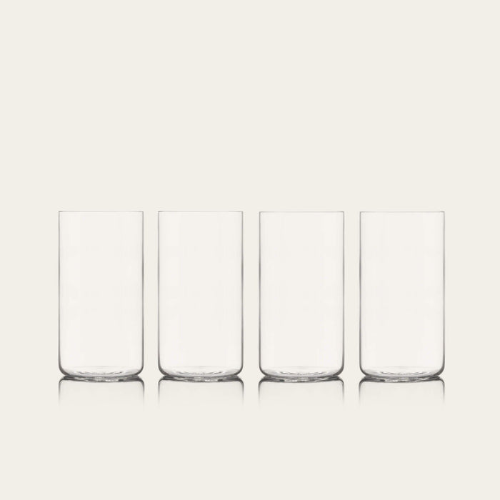 Tall glasses pro glassware by Fable Home, shown in a clear finish. – #clear
