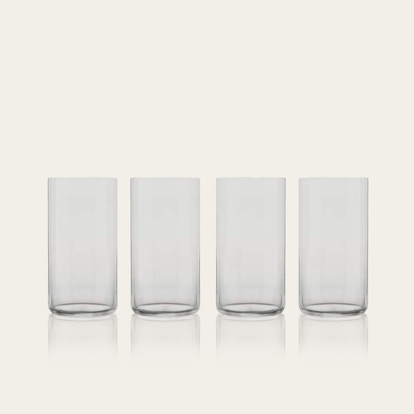 Tall glasses pro glassware by Fable Home, shown in a smokegray finish. – #smokegray