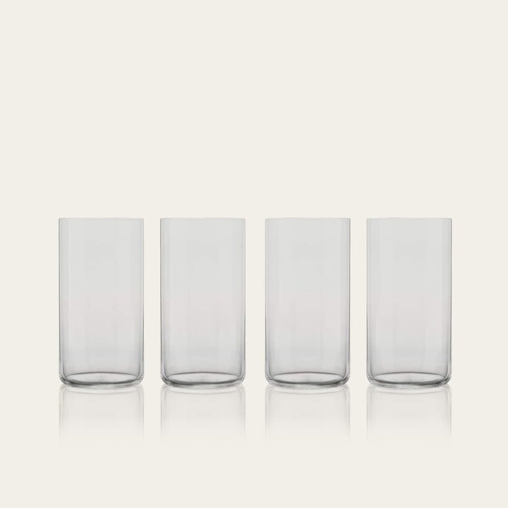 Tall glasses pro glassware by Fable Home, shown in a clear finish. – #clear