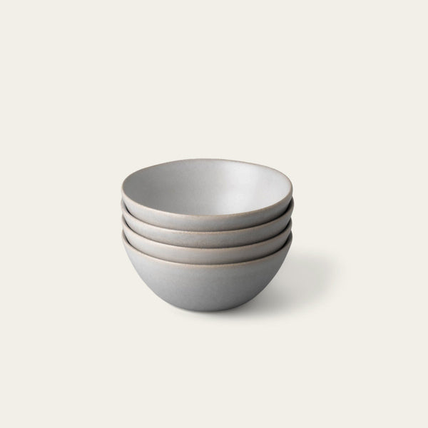 Breakfast bowls dinnerware by Fable Home, shown in a stoneblue finish. – #stoneblue