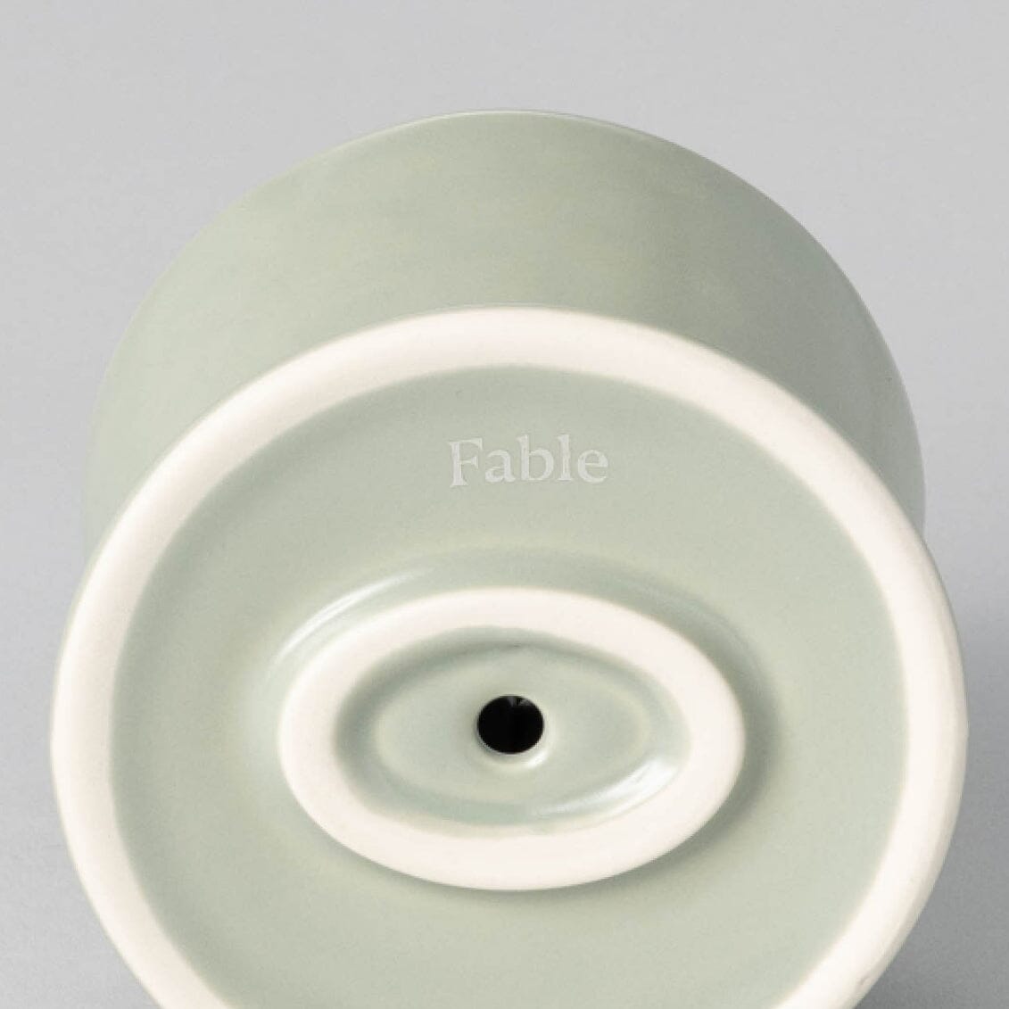 Coffee dripper drinkware by Fable Home, shown in a beachgrassgreen finish.