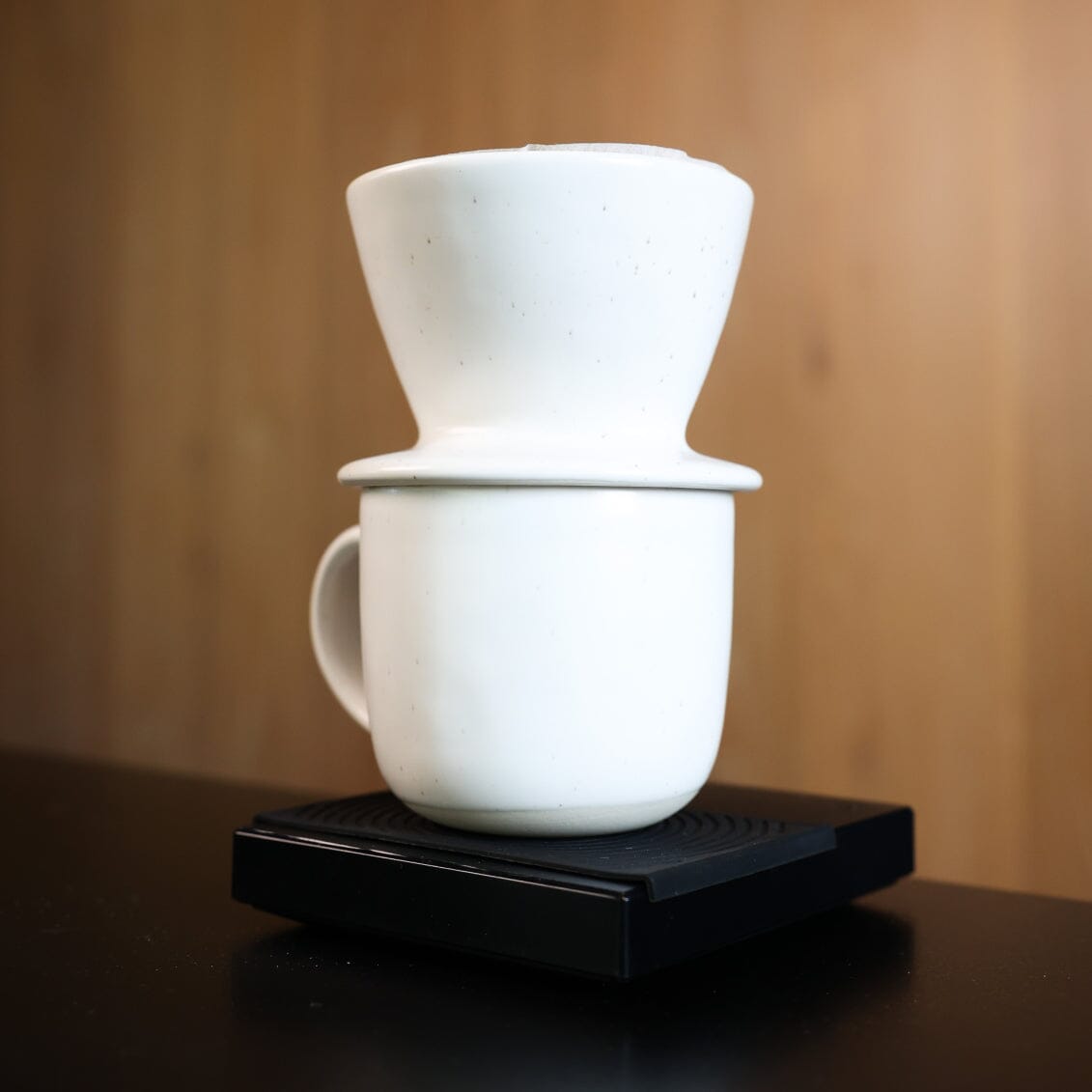 Coffee dripper drinkware by Fable Home, shown in a beachgrassgreen finish.