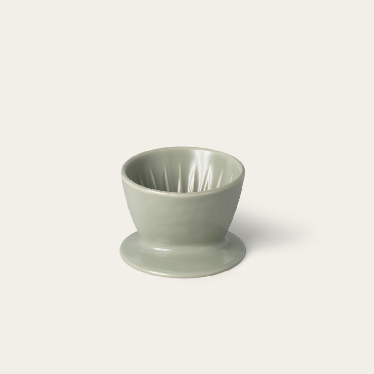 Coffee dripper drinkware by Fable Home, shown in a beachgrassgreen finish.