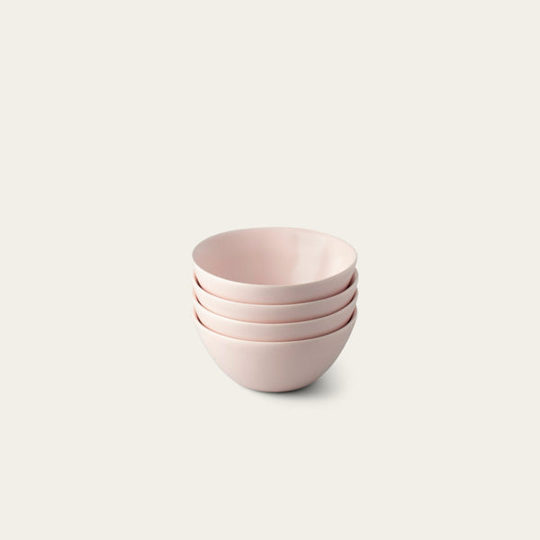Dessert bowls dinnerware by Fable Home, shown in a blushpink finish. – #blushpink