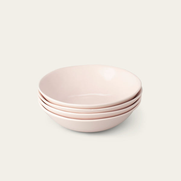 Pasta bowls dinnerware by Fable Home, shown in a blushpink finish. – #blushpink