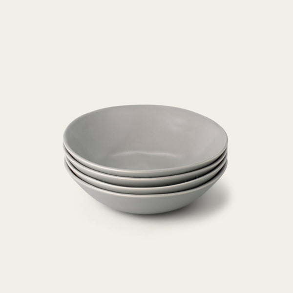 Pasta bowls dinnerware by Fable Home, shown in a dovegray finish. – #dovegray