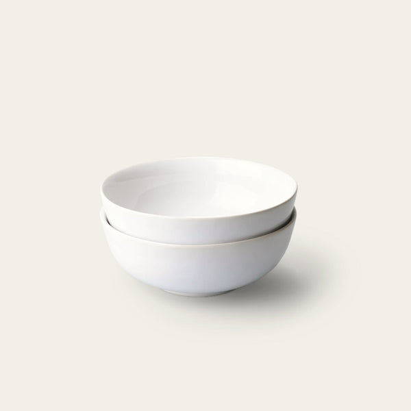 Ramen bowls dinnerware by Fable Home, shown in a pearlwhite finish. – #pearlwhite