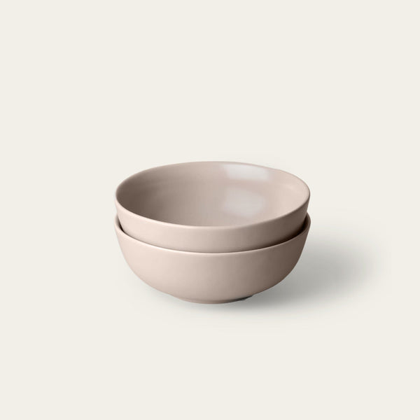 Ramen bowls dinnerware by Fable Home, shown in a deserttaupe finish. – #deserttaupe