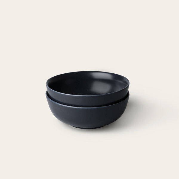 Ramen bowls dinnerware by Fable Home, shown in a midnightblue finish. – #midnightblue