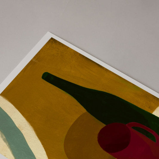 Yellow Room Print - 11 x 14" wall art by Fable Home, shown in a withframe finish. – #withframe