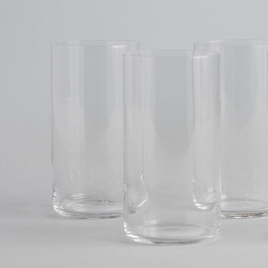 Stylish Clear Glass Set Glassware Kitchen Serving Tumblers