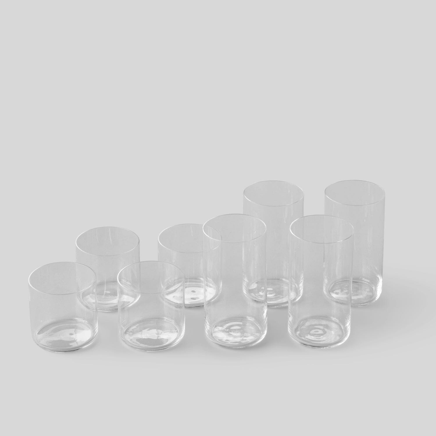 Glassware Set 4 tall glasses and 4 short glasses #clear