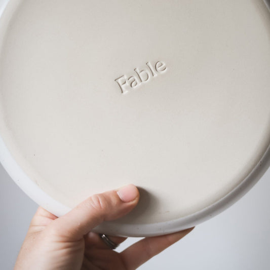 The Low Serving Bowls Serveware Fable Home #speckledwhite