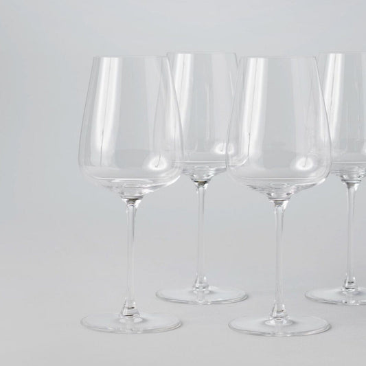 Buy the 5 Clear Crystal Short Stem Wine Glasses